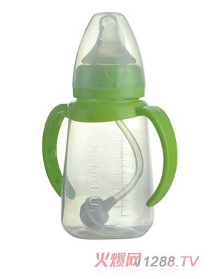 功夫?qū)氊怭P標(biāo)口防滾自動(dòng)小奶瓶