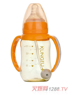 功夫?qū)氊怭PSU弧形自動(dòng)小奶瓶