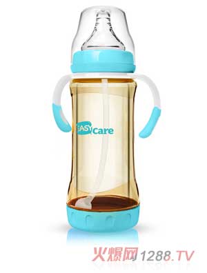 伊斯卡爾220mlPPSU安全玻璃自動奶瓶（藍(lán)）