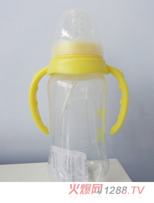 夢(mèng)姿嬰兒pp奶瓶黃色