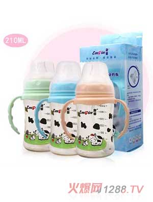 皇嬰寬口PPSU自動奶瓶210ML