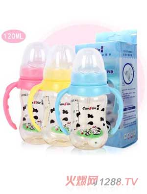 皇嬰標(biāo)口PPSU自動奶瓶120ML