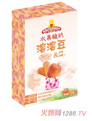 康貝多維蘋(píng)果胡蘿卜水果酸奶溶溶豆