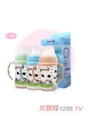 皇嬰寬口PPSU自動奶瓶210ML