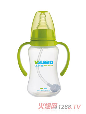 優(yōu)樂寶PP標(biāo)準(zhǔn)口徑有柄自動(dòng)奶瓶210ML(Y)