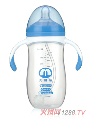 美凱蒂PP奶瓶280ML藍(lán)色