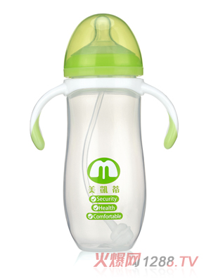 美凱蒂PP奶瓶綠色