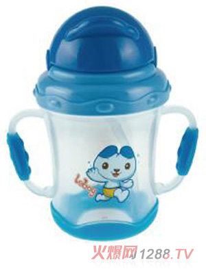 陽光兔嬰兒吸管訓練杯180ML藍色