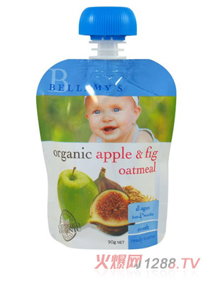 貝拉米有機(jī)燕麥無(wú)花果蘋果泥