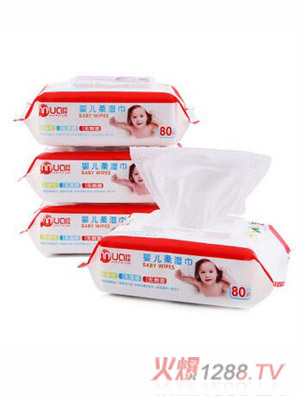 母愛(ài)帶蓋嬰幼兒80片裝柔濕巾嬰幼兒專(zhuān)用品質(zhì)珍珠螺紋