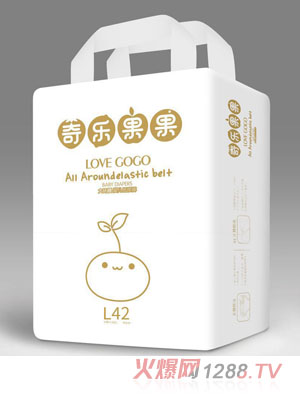 奇樂果果大環(huán)腰嬰兒紙尿褲L碼42片