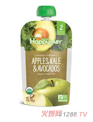 禧貝牛油果蘋(píng)果羽衣甘藍(lán)泥