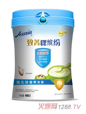 Assnia致菁粿繽紛強(qiáng)化鐵營養(yǎng)米粉罐裝