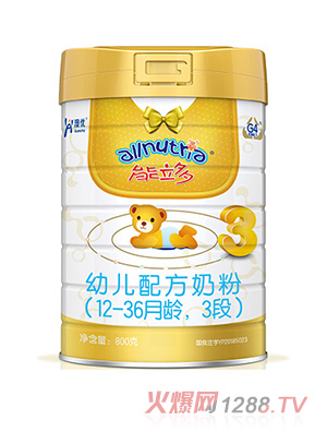 澳優(yōu)能立多幼兒配方奶粉（12-36月齡，3段）