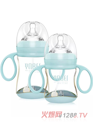 英恩貝防脹氣PPSU奶瓶藍色