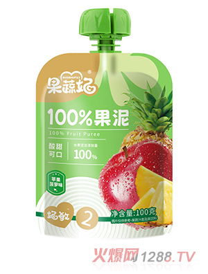 果蔬妃100%果泥 蘋果菠蘿味