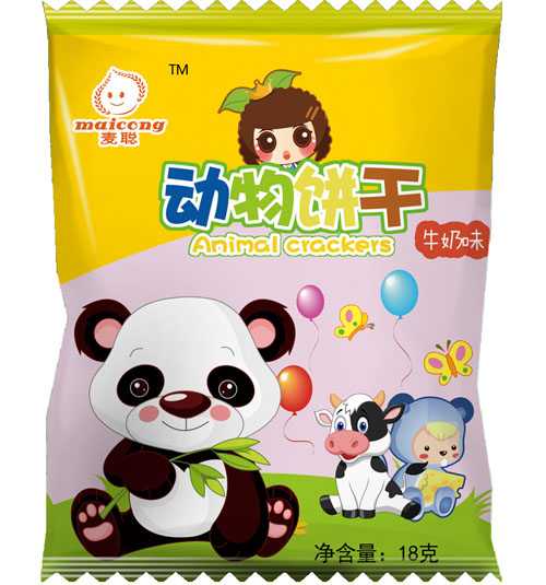 麥聰動物餅干牛奶味