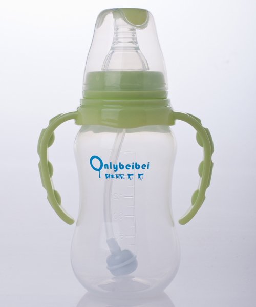 唯昵貝貝標(biāo)口PP奶瓶180ml綠色