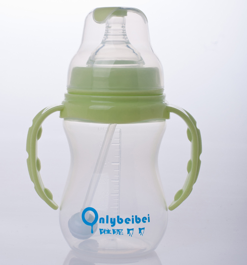 唯昵貝貝寬口奶瓶210ml綠色