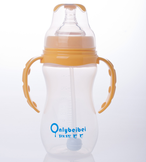 唯昵貝貝寬口奶瓶270ml棕色
