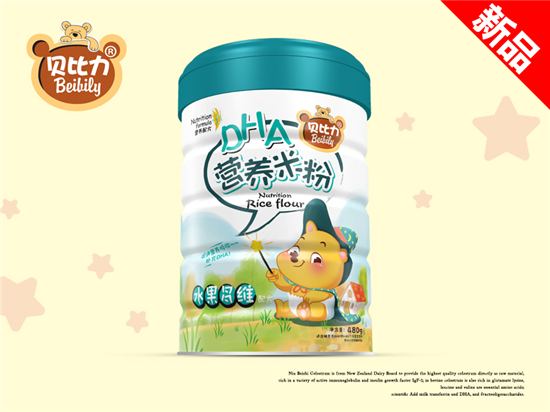 貝比力水果多維DHA營(yíng)養(yǎng)米粉聽裝